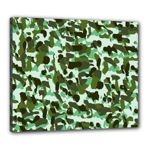 Green Camo Canvas 24  x 20 