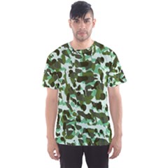 Green Camo Men s Sports Mesh Tee