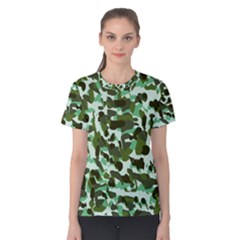 Green Camo Women s Cotton Tee