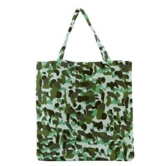 Green Camo Grocery Tote Bag