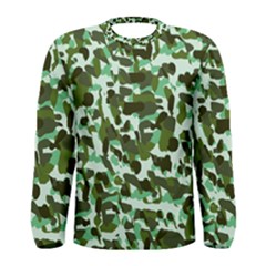 Green Camo Men s Long Sleeve Tee