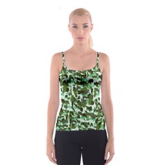 Green Camo Spaghetti Strap Top