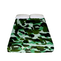 Green Camo Fitted Sheet (Full/ Double Size)