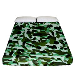 Green Camo Fitted Sheet (California King Size)