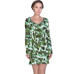 Green Camo Long Sleeve Nightdress