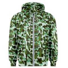 Green Camo Men s Zipper Hoodie