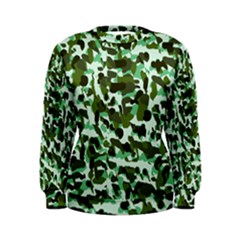 Green Camo Women s Sweatshirt