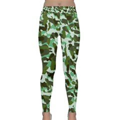 Green Camo Classic Yoga Leggings by snowwhitegirl