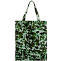 Green Camo Zipper Classic Tote Bag View1