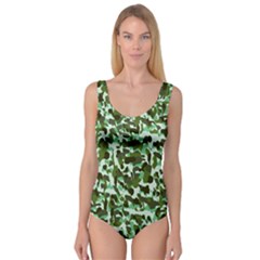 Green Camo Princess Tank Leotard 