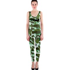 Green Camo One Piece Catsuit