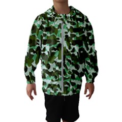 Green Camo Hooded Windbreaker (Kids)