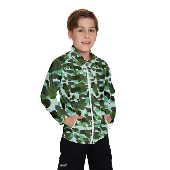 Green Camo Windbreaker (Kids)