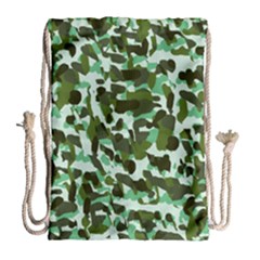 Green Camo Drawstring Bag (Large)