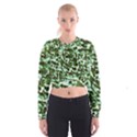 Green Camo Cropped Sweatshirt View1