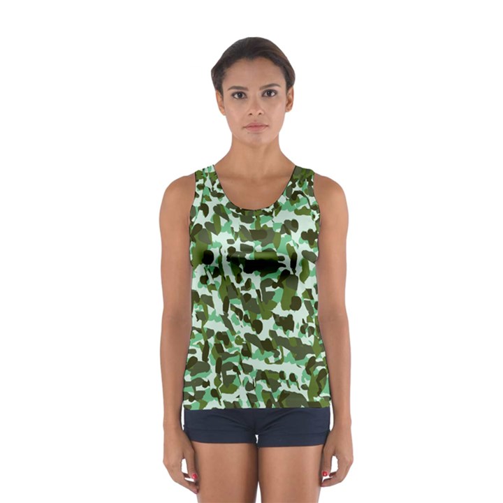 Green Camo Sport Tank Top 