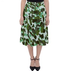 Green Camo Folding Skater Skirt