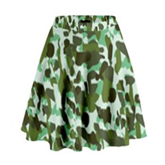 Green Camo High Waist Skirt