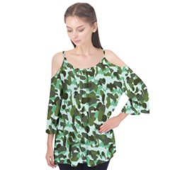 Green Camo Flutter Tees