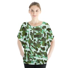 Green Camo Blouse