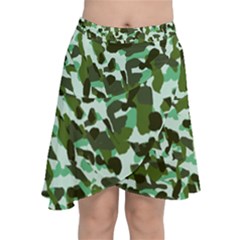 Green Camo Chiffon Wrap