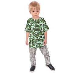 Green Camo Kids Raglan Tee