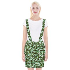 Green Camo Braces Suspender Skirt