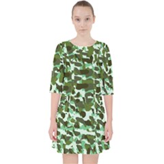 Green Camo Pocket Dress