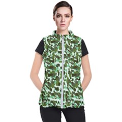 Green Camo Women s Puffer Vest