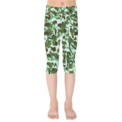 Green Camo Kids  Capri Leggings  by snowwhitegirl