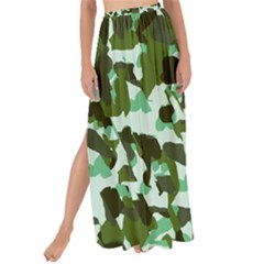 Green Camo Maxi Chiffon Tie-Up Sarong