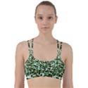 Green Camo Line Them Up Sports Bra View1