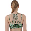 Green Camo Line Them Up Sports Bra View2