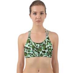 Green Camo Back Web Sports Bra