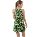 Green Camo Halter Tie Back Chiffon Dress View2