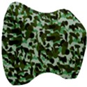 Green Camo Velour Head Support Cushion View3