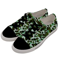 Green Camo Men s Low Top Canvas Sneakers