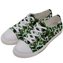 Green Camo Women s Low Top Canvas Sneakers