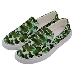 Green Camo Men s Canvas Slip Ons