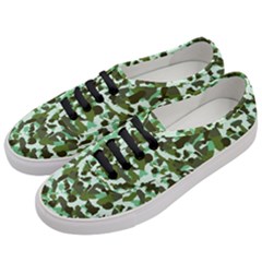 Green Camo Women s Classic Low Top Sneakers