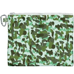 Green Camo Canvas Cosmetic Bag (xxxl)