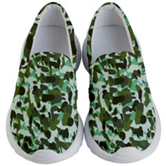 Green Camo Kid s Lightweight Slip Ons