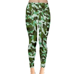 Green Camo Inside Out Leggings by snowwhitegirl