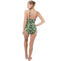 Green Camo High Neck One Piece Swimsuit View2