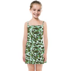 Green Camo Kids Summer Sun Dress