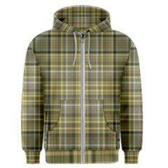 Yellow Plaid Men s Zipper Hoodie by snowwhitegirl