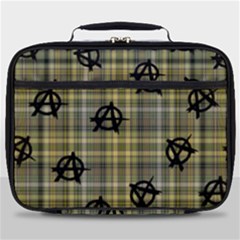 Yellow Plaid Anarchy Full Print Lunch Bag by snowwhitegirl