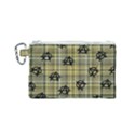 Yellow Plaid Anarchy Canvas Cosmetic Bag (Small) View1