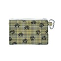 Yellow Plaid Anarchy Canvas Cosmetic Bag (Small) View2