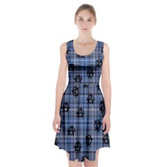 Blue  Plaid Anarchy Racerback Midi Dress by snowwhitegirl